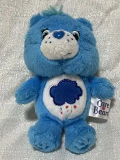 【期間限定価格】ケアベア ぬいぐるみ 青　雨　グランピーベア