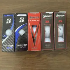 新品未使用Bridgestone Tour B XS他ゴルフボール 5パック