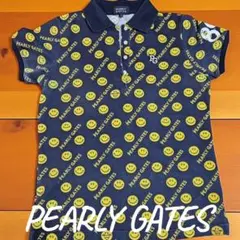 『美品』♡PEARLY GATES スマイリーポロシャツ ネイビー