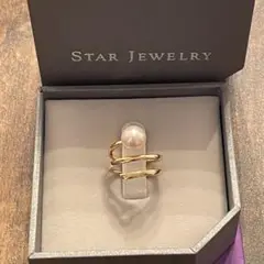 STARJEWELRY スタージュエリー K18 パール スパイラル リング