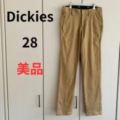 Dickies ストレッチナローパンツ 28 ベージュ　チノパン　センタープレス