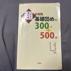 中国語超基礎固めの300文+500語