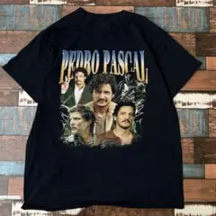 ビンテージ　古着　ハリウッド　ペドロ・パスカル　メンズ　半袖tシャツ　黒