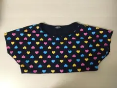 カラフルハート柄Tシャツ