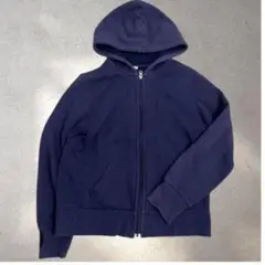 ユニクロ　UNIQLO パーカー　ジャンパーレ　ネイビー　チャック　内側ボア　L