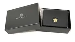 Versace ヴェルサーチ 財布 ラ メドゥーサ 二つ折り ウォレット 黒 金