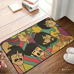 ビートルズ レトロ トイレ キッチン 玄関 バス マット ラグ 風呂