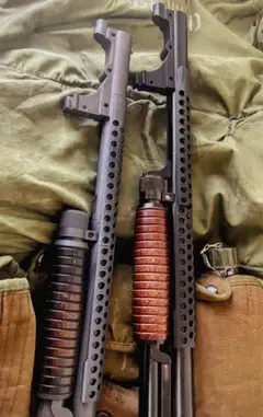 KTW　イサカM37　スタンダード＆ロングタイプの2丁　各木製ストック【中古品】 KTW] イサカ M37 ソウドオフ/SAWED-OFF 可変HOPモデル ストック