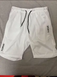 ホワイト ハーフパンツ SPORTS