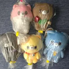 【全5種セット】にゃんデレ　マスコットボールチェーン　手のひらサイズ　ぬいぐるみ
