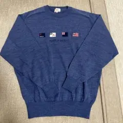 超美品 PEARLY GATES デニム柄ニット
