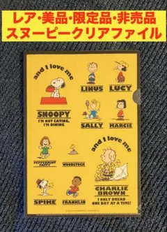 限定品　スヌーピー　クリアファイル　AOKI