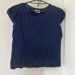 ネイビースパンコールTシャツ