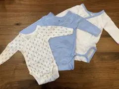 PETIT BATEAU アンカー柄ロンパース 54cm 3着セット