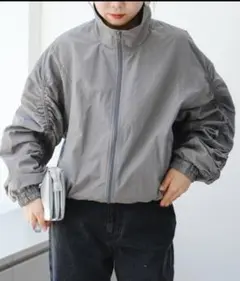 Ciaopanic TYPY　袖ギャザーナイロンブルゾンM SIZE