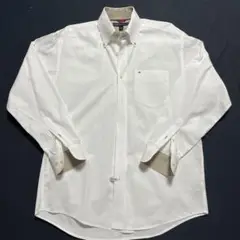 トミーヒルフィガー ホワイト ドレスシャツ ワイシャツ S/P 【超美品】