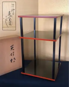 【茶道具】塗師表完造　木地溜塗寿棚　茶棚　棚510 茶道具】塗師表完造 木地溜塗寿棚 茶棚 棚510 - Craft公式 ストア