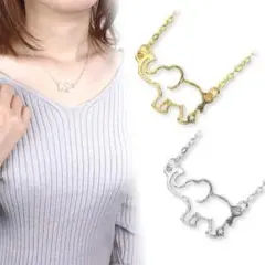 ネックレス ゾウ 象 ペンダント レディースネックレス n-26