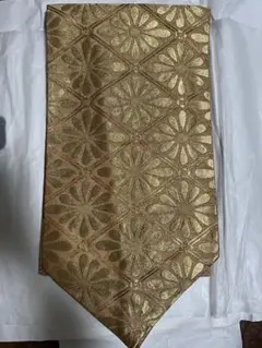 金色 花柄 帯