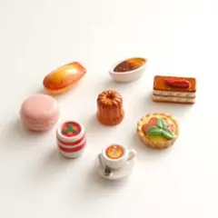 フェーブ「グルメのカフェ（8個）」フェーヴ feve 陶器 新品