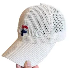 送料無料/超美品GOLFメッシュキャップオフ ホワイト