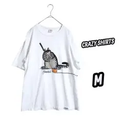 クレイジーシャツ クリバンキャット ☆ 大人気 ホワイト Tシャツ M