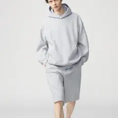 ユニクロ　スウェットワイドショーツ　グレー　Sサイズ　UNIQLO