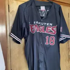 楽天イーグルス 田中 将大18 ユニフォーム 刺繍ブラック