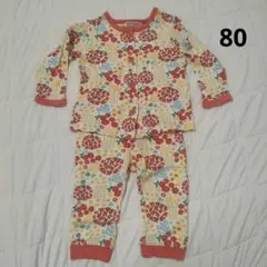 状態良好 AMPERSAND 花柄 パジャマ 80