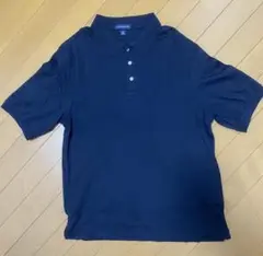 美品：Lands' End ネイビー　ポロシャツM