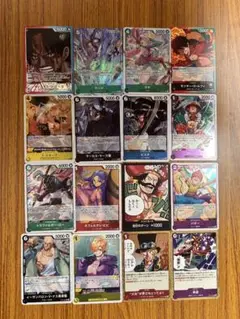 ワンピース カードゲーム エースL-P&サンジR-P含む 16枚セット