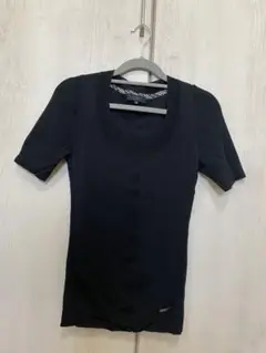 BURBERRY 黒 半袖ニット S