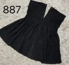 887＊LOWRYS FARM シャーリングチュニックフレンチスリーブ