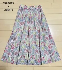 美品／TALBOTS × LIBERTY　リバティ　フレアスカート　花柄