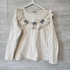 ホットビスケッツ　長袖　Tシャツ 長袖カットソー 120cm クリーム
