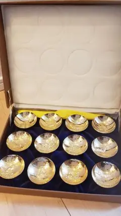 縁起物　黄金十二支盃 12個セット