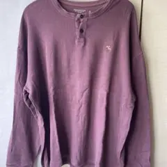 Abercrombie & Fitch パープル長袖カットソー L
