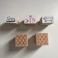 ニコレシピ　25recipe スタンプ　オヤマデ　はんこ　4点セット