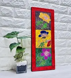 ⭐️【8】在庫処分✨送料込✨バリ島絵画 可愛いインテリア壁掛けアート20×50cm