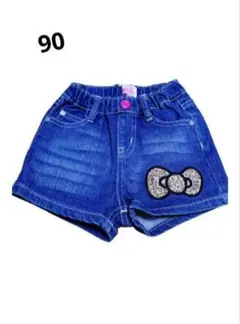 女の子　ショートパンツ　半ズボン　90 ベビードール　ハローキティ