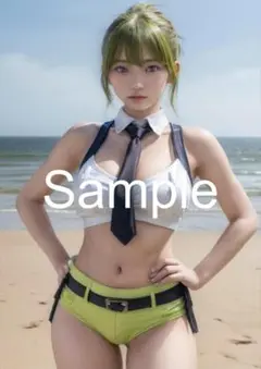 A4サイズアートポスター 1点もの 美女ポスター最高品質 D-ZE-２７