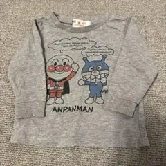 アンパンマン 薄手長袖Tシャツ 80cm グレー