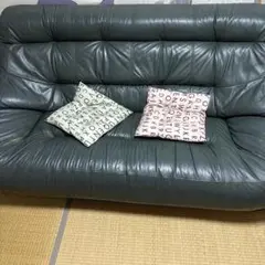 手渡し限定 レザー 2人掛けソファ＋1人掛け(回転式)