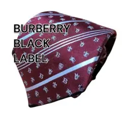 【BURBERRY BLACK LABEL】レッド系　ストライプ　日本製