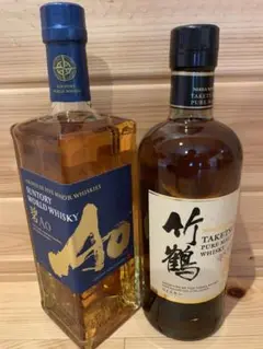 ウイスキー 竹鶴 ニッカピュアモルト 700ml AO城碧セット