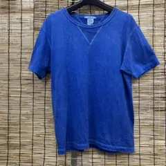 BARNS クラシックフィット Vネック Tシャツ 青