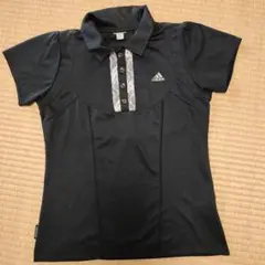 adidas ☆黒ポロシャツ