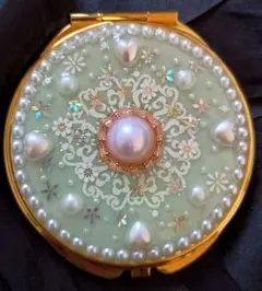 コンパクトミラー ハンドメイド 063