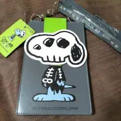 HELLOWEEN　スマホポーチ　SNOOPYスカル