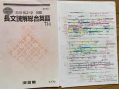 河合塾　2019年 高３長文読解総合英語TH 　講師：登木健司先生